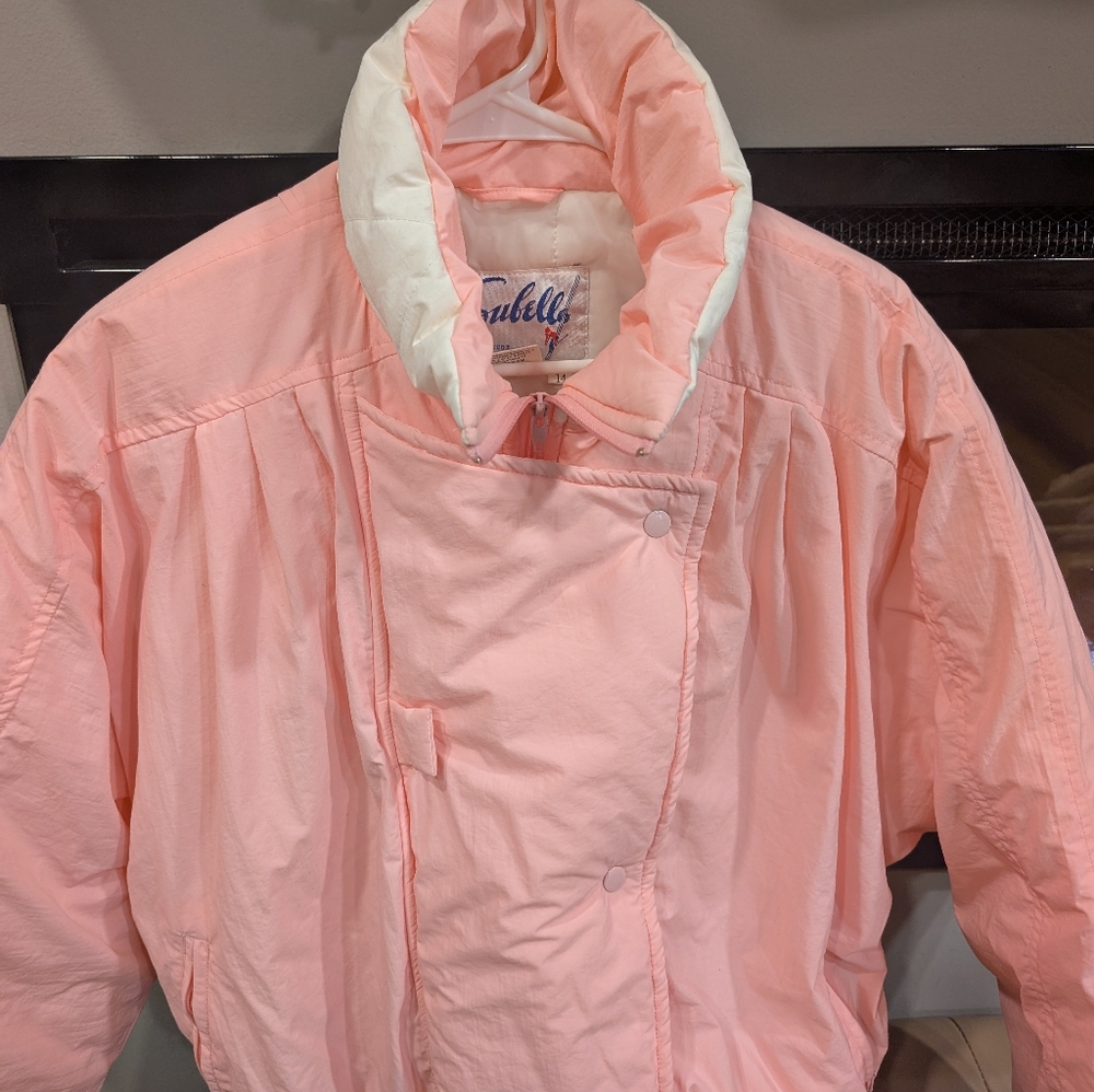 1980's Baby Pink Subello Ski Jacket